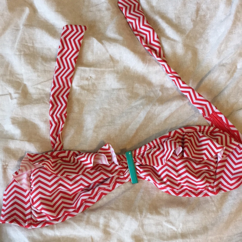 Target Red & White Swim Top